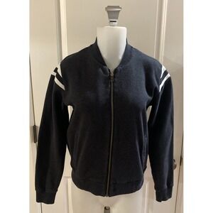 Marine Layer Jacket Womens Size Medium‎ Ashton Bomber Full Zip Cotton Blue